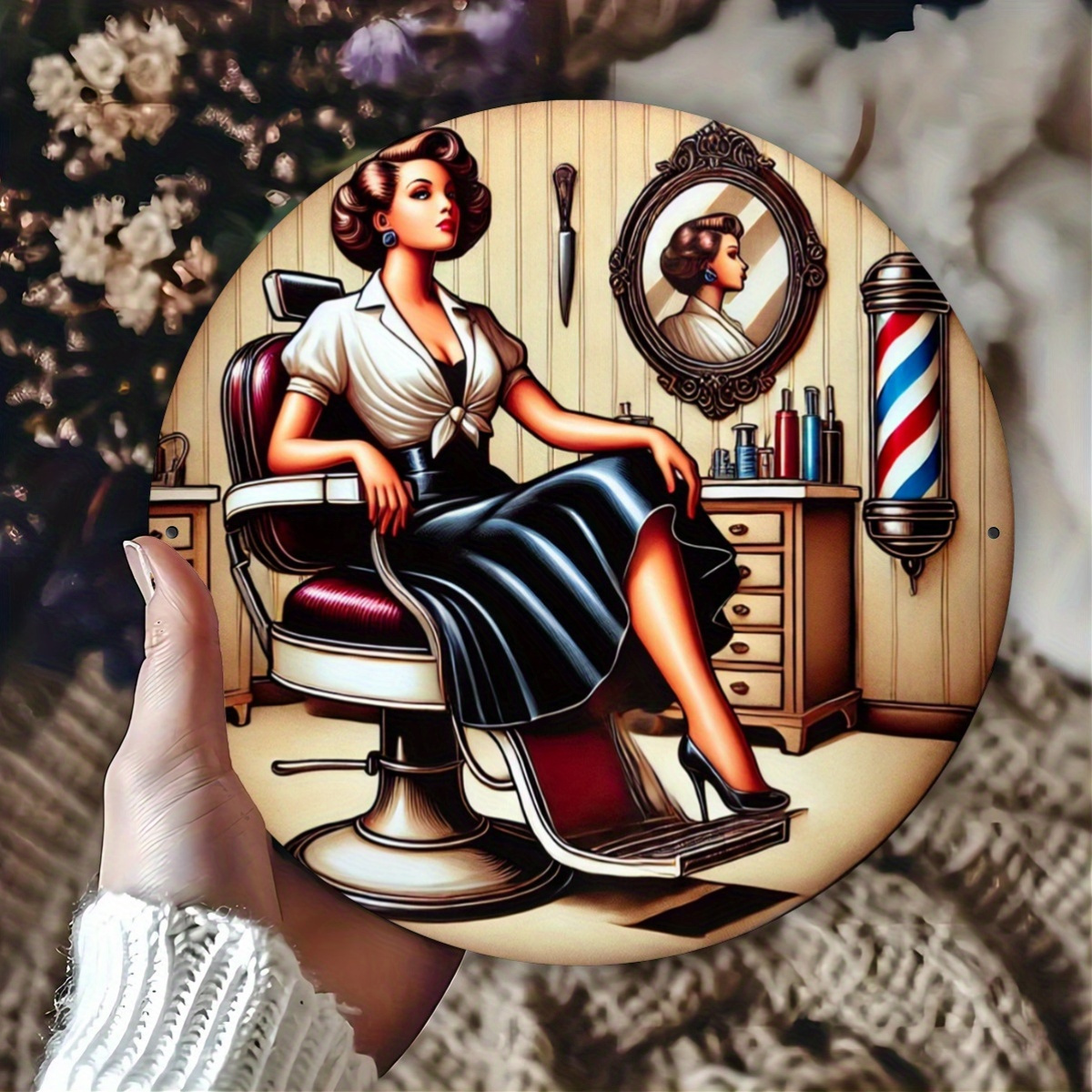 Home Barber - 1pc Vintage Barber Shop Metal Sign,