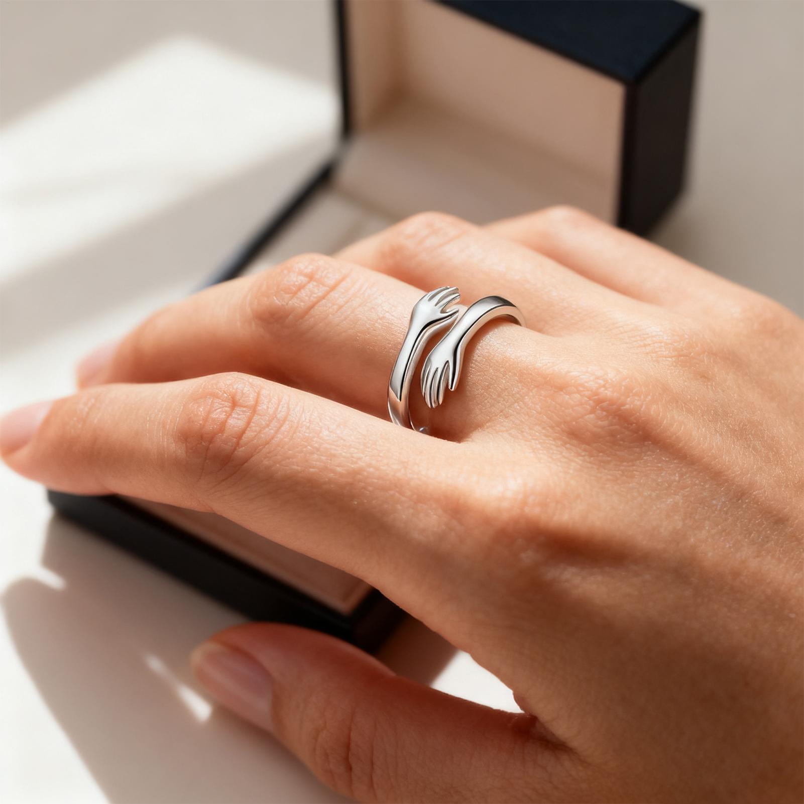 Home Bar Android - Hug Ring Adjustable Jewelry Supplies With
