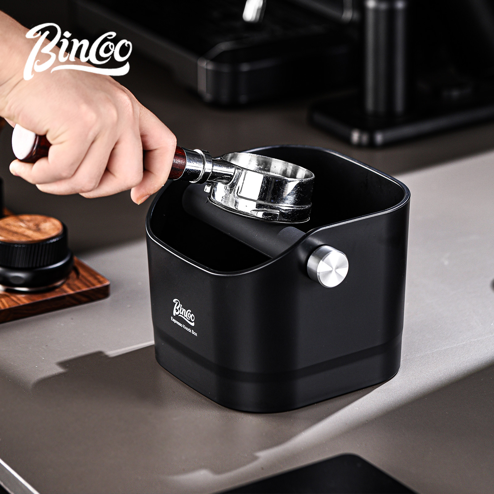 Home Bar Setup - Bincoo 1.6L Square Coffee Knock Box