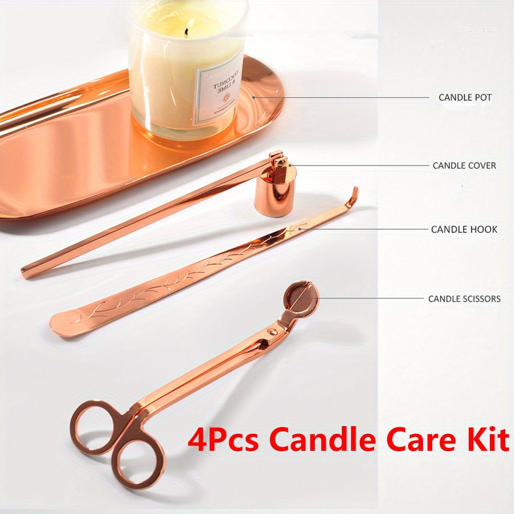 Home Barber - 4pcs/set Luxury Candle Care Kit Stainless