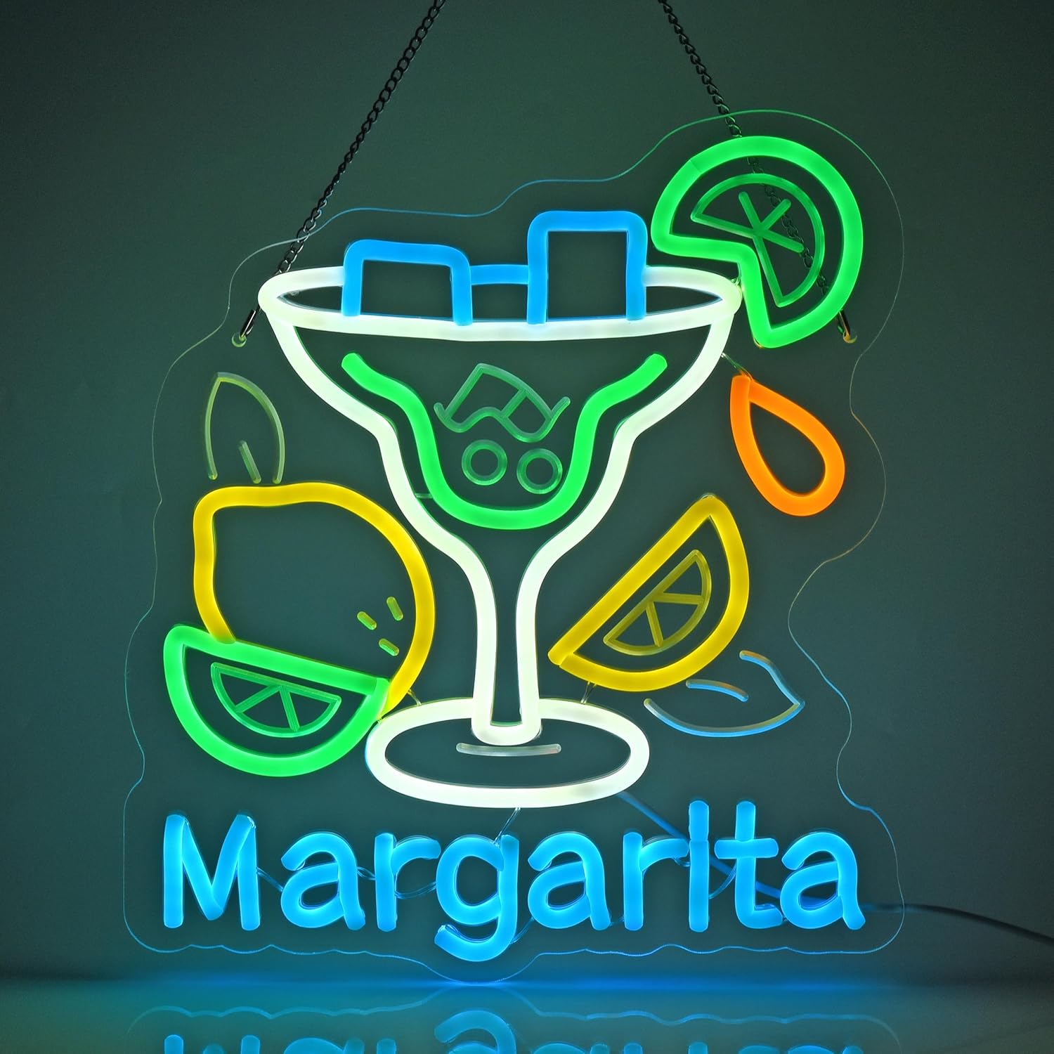 Home Bar Signs - Margarita Neon Sign Wall Art Decoration