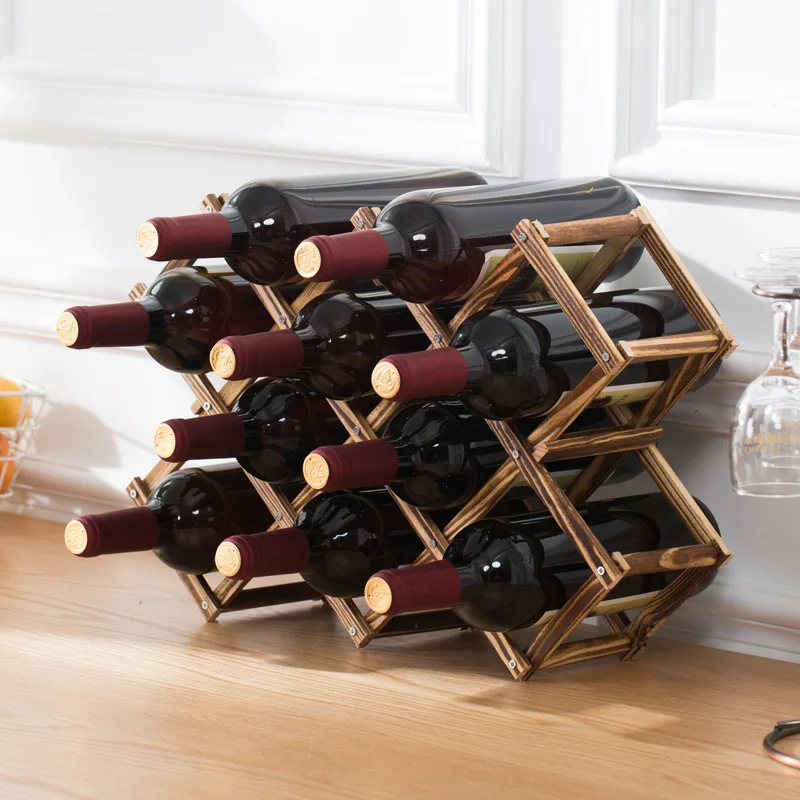 Home Bar Shelf - Stackable Wine Storage Shelves 3, 5,
