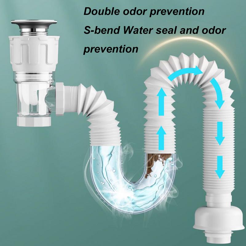 Home Bar Sink - Telescoping Anti-odor Drain Pipe Home Sink