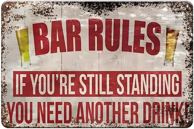 Home Bar Stand - Funny Vintage Tin Signs Retro Metal