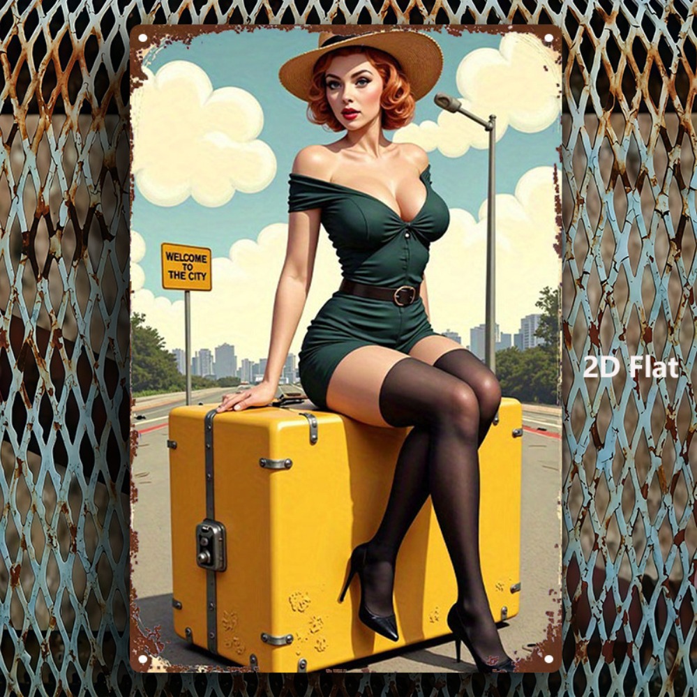 Vintage Beauty with Suitcase M - Home Bar Cafe recensie en prijs