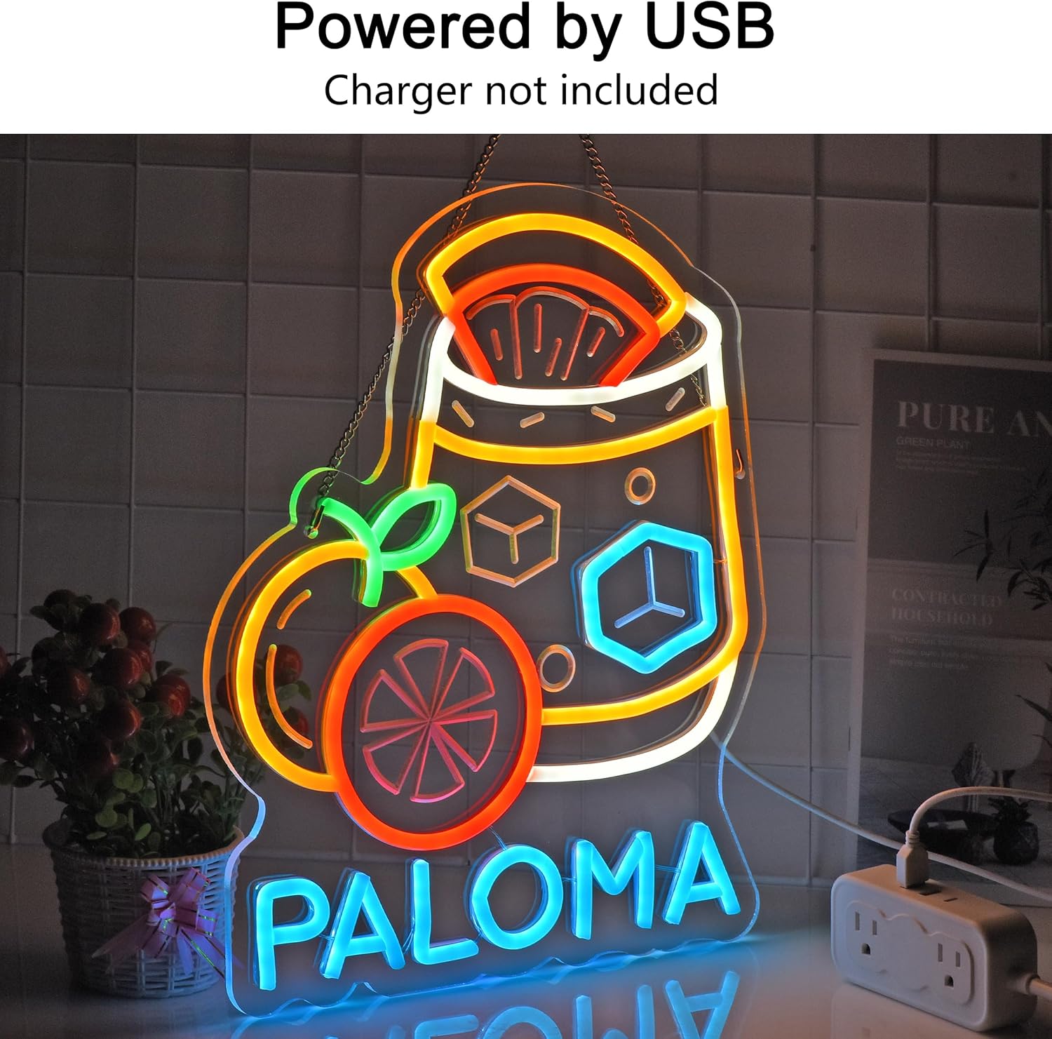 Paloma Neon Sign Wall Art Deco - Home Bar Signs recensie en prijs