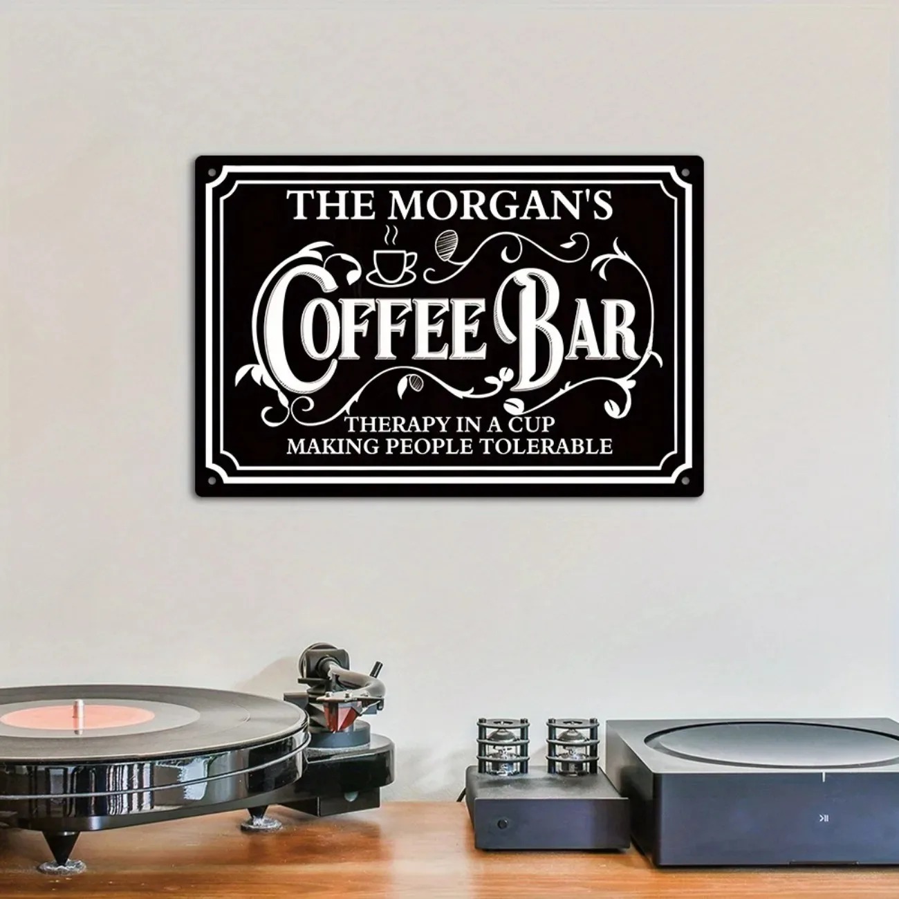 1PC Custom Text The Morgan's C - Home Bar And Coffee recensie en prijs