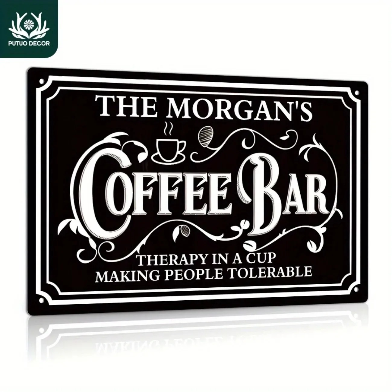 1PC Custom Text The Morgan's C - Home Bar And Coffee recensie en prijs