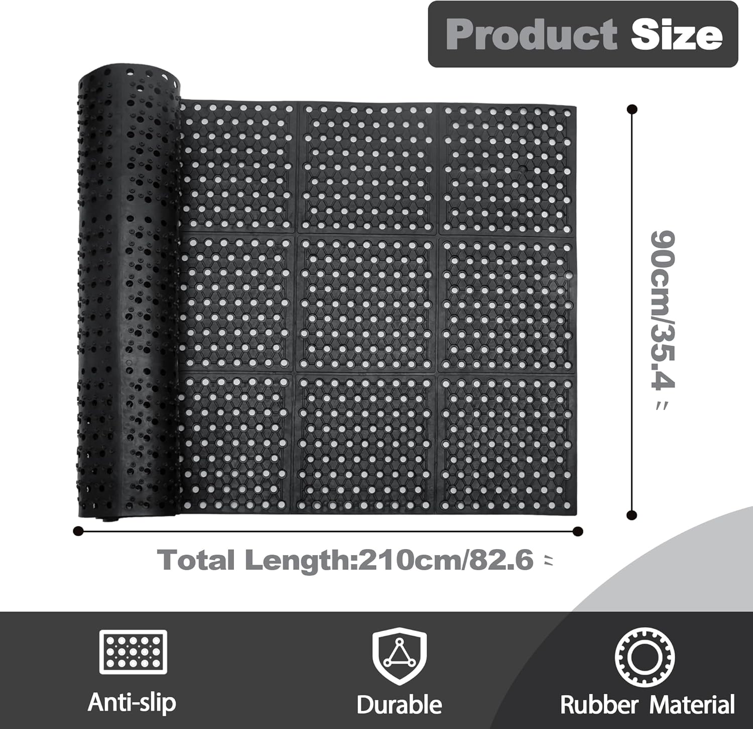 Commercial Anti-Fatigue Draina - Bar Mat Rubber recensie en prijs