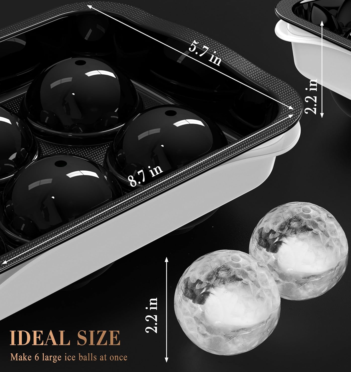 2.2 Inch Round Ice Cube Mold w - Ice Mold Sphere recensie en prijs