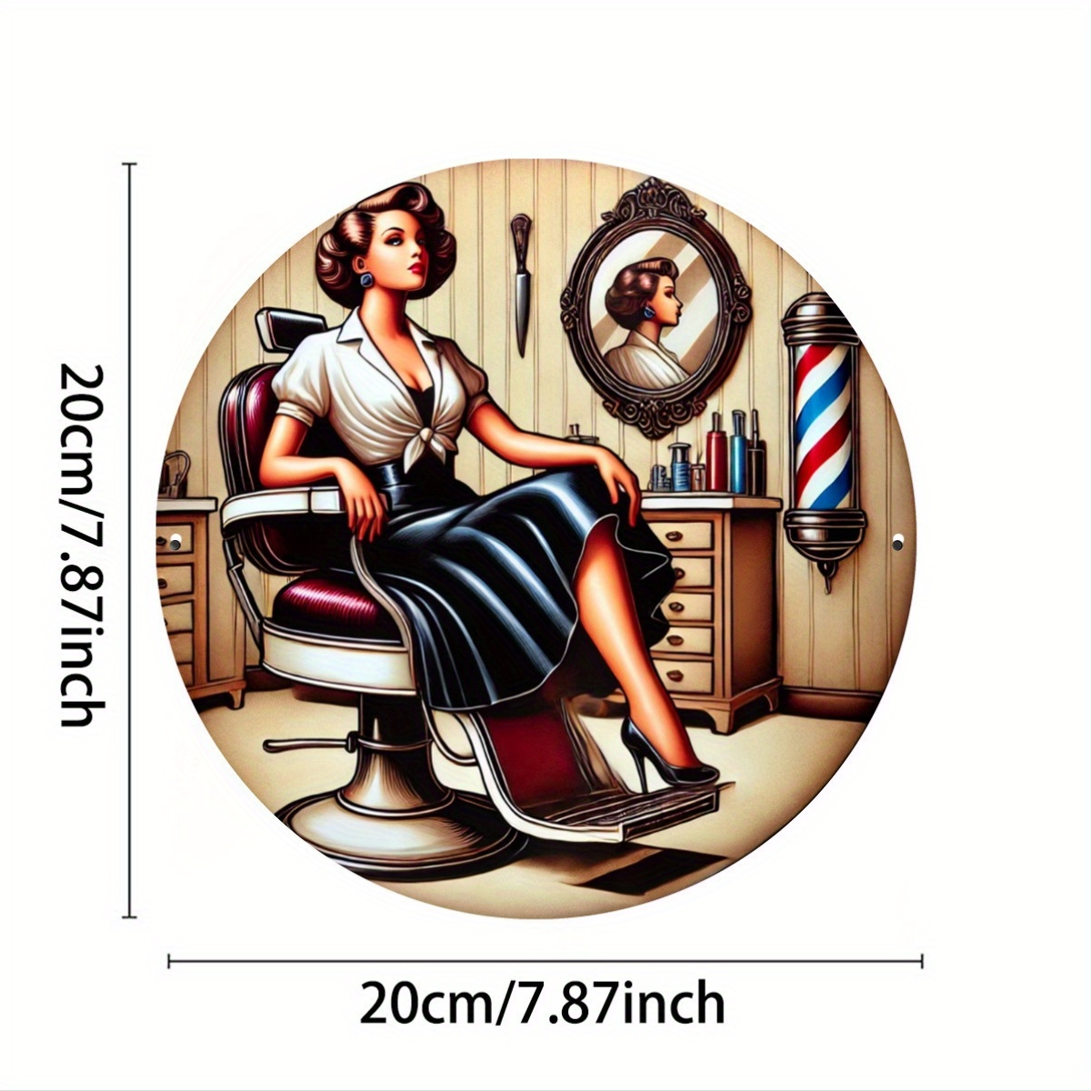 1pc Vintage Barber Shop Metal  - Home Barber recensie en prijs