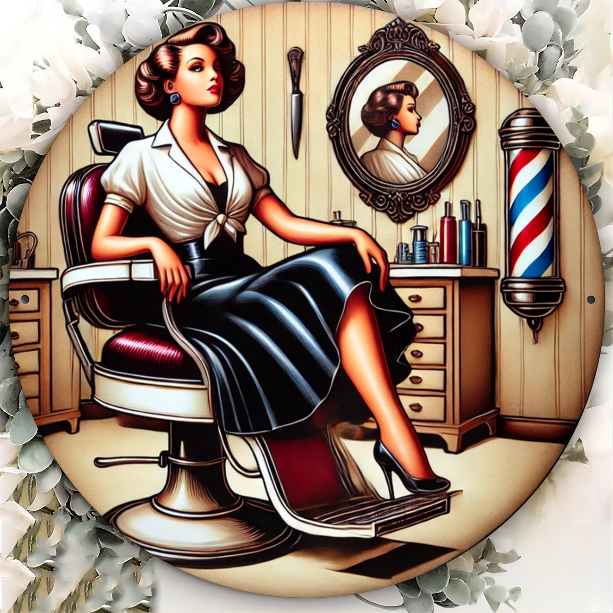 1pc Vintage Barber Shop Metal  - Home Barber recensie en prijs