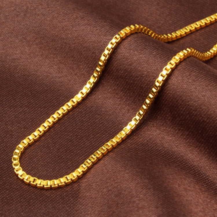 AU999 Box Chain Necklace Women - Bar Cart Gold recensie en prijs