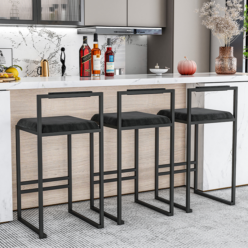 Nordic Velvet Black Bar Chairs - Home Bar Seating recensie en prijs