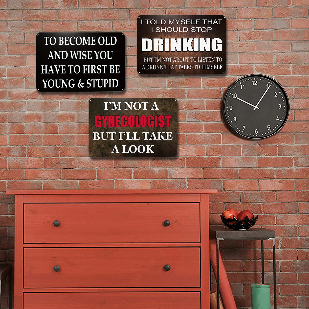 Stylish Iron Drawing Metal Sig - Home Bar And Coffee recensie en prijs