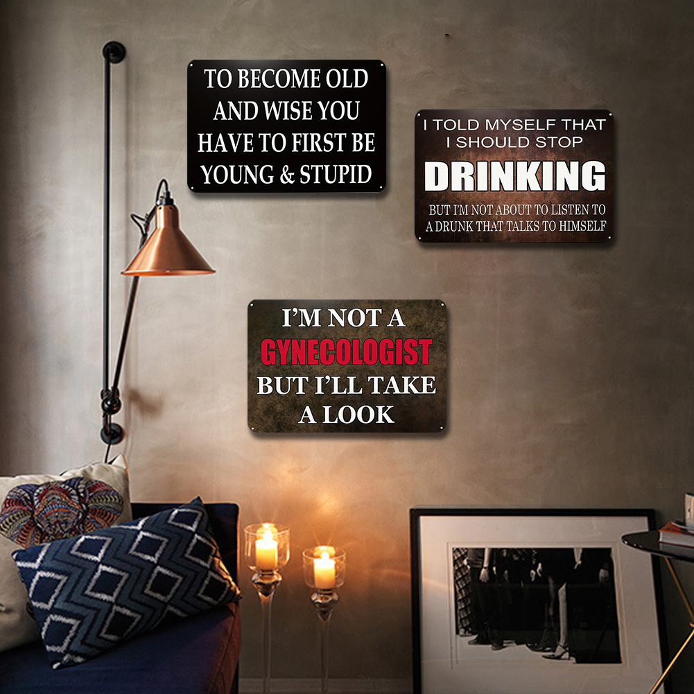Stylish Iron Drawing Metal Sig - Home Bar And Coffee recensie en prijs