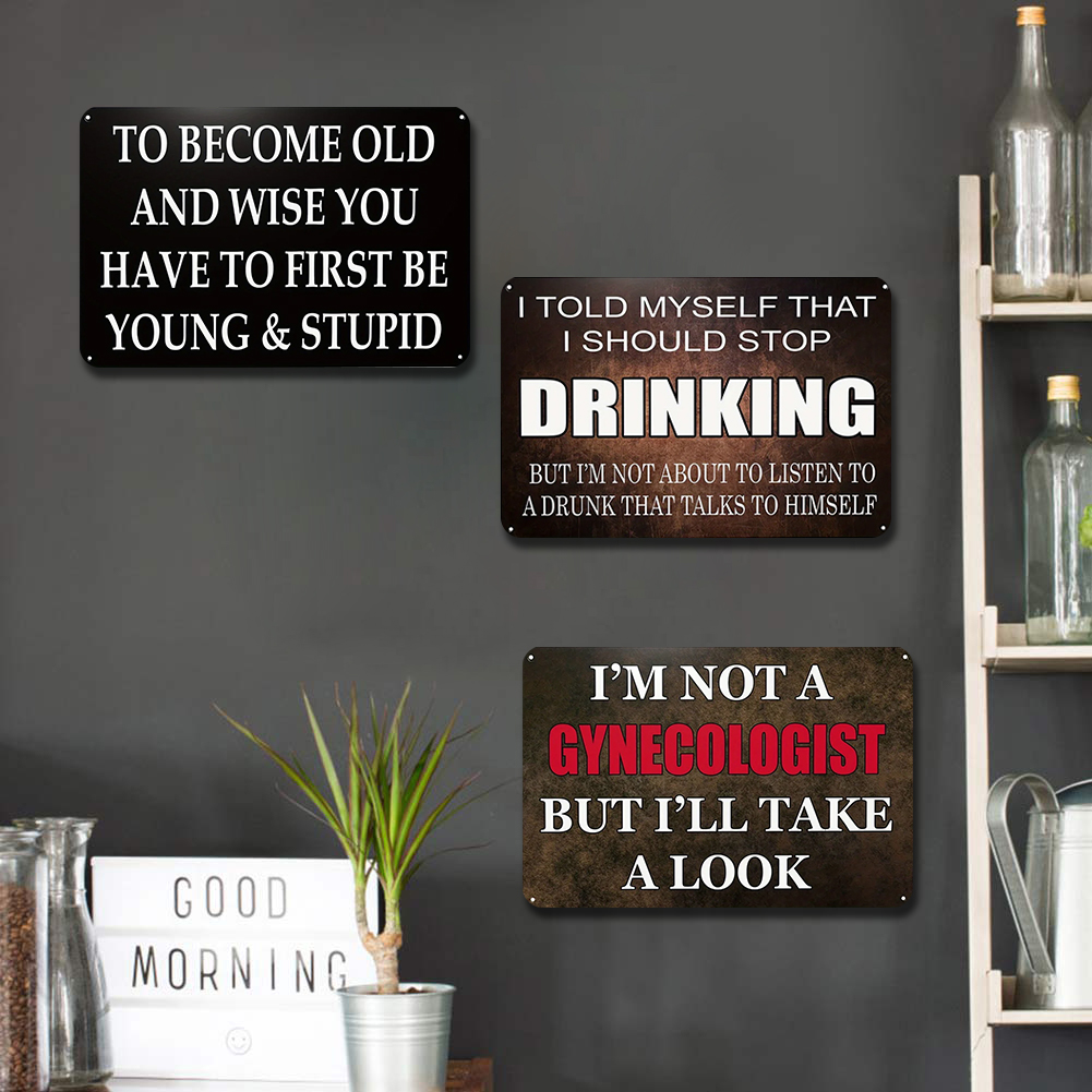 Stylish Iron Drawing Metal Sig - Home Bar And Coffee recensie en prijs