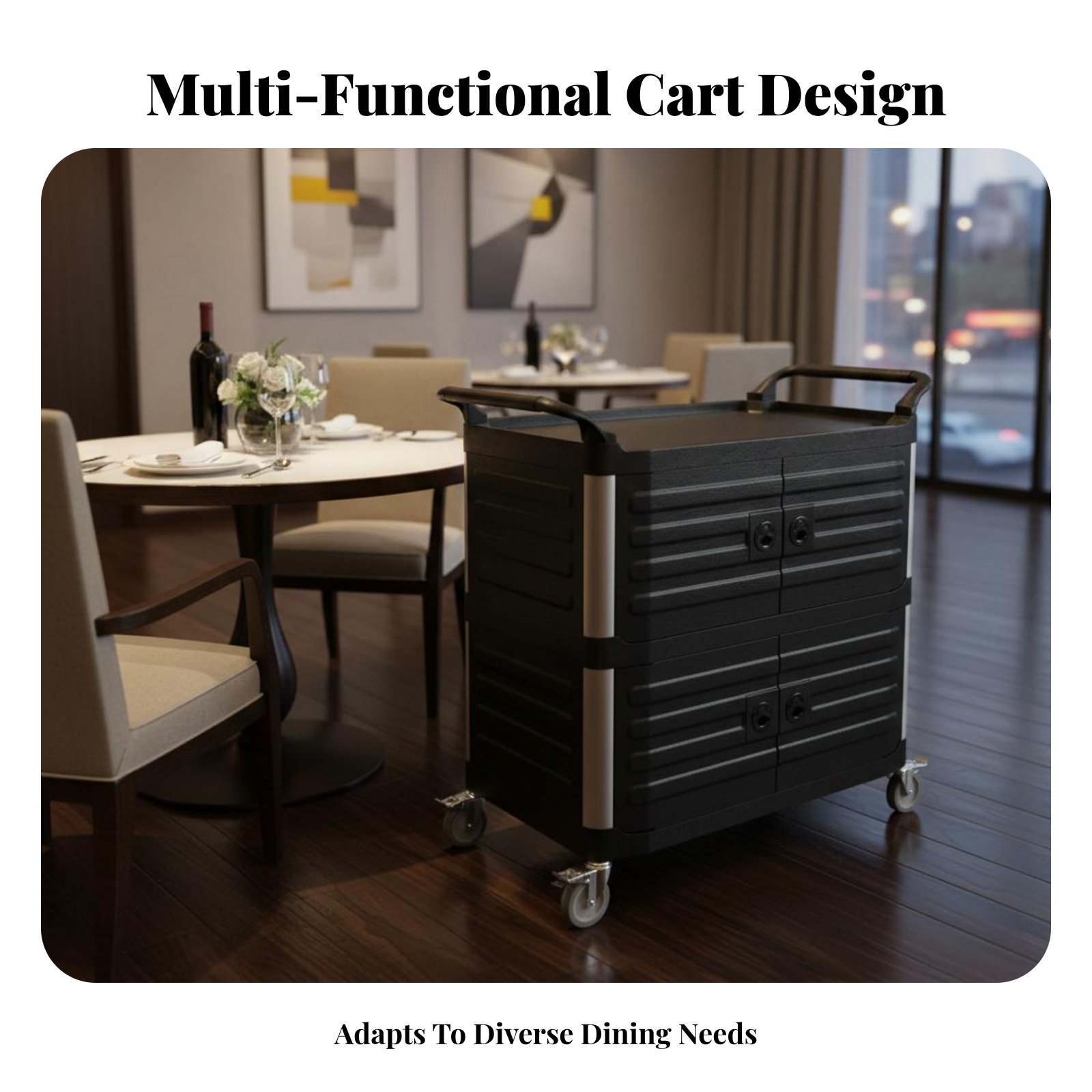 3-Tier utility Cart with caste - Home Bar Shelf recensie en prijs