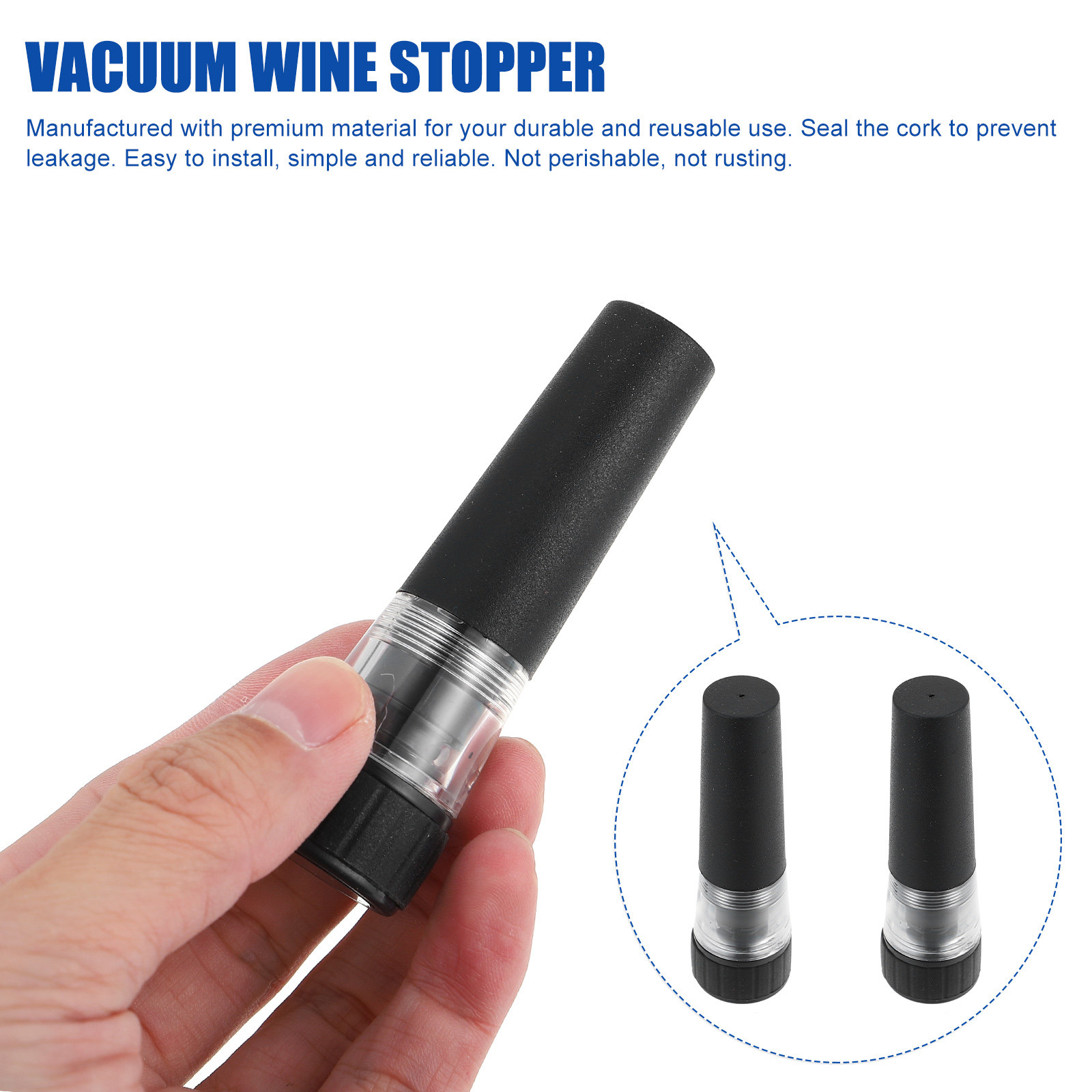 2Pcs Lightweight Vacuum Pump B - Wine Preservation Pump recensie en prijs