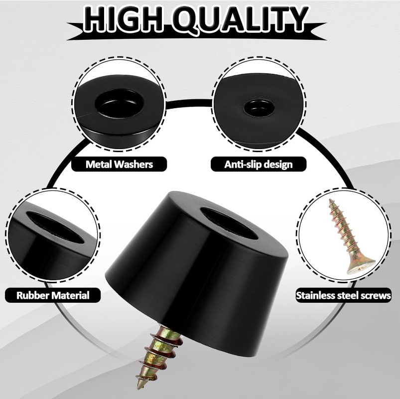 80/8pcs Rubber Pads Floor Prot - Bar Mat Rubber recensie en prijs