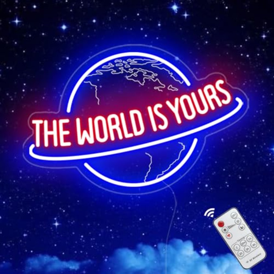 The World Is Yours Neon Sign,  - Home Bar Signs recensie en prijs