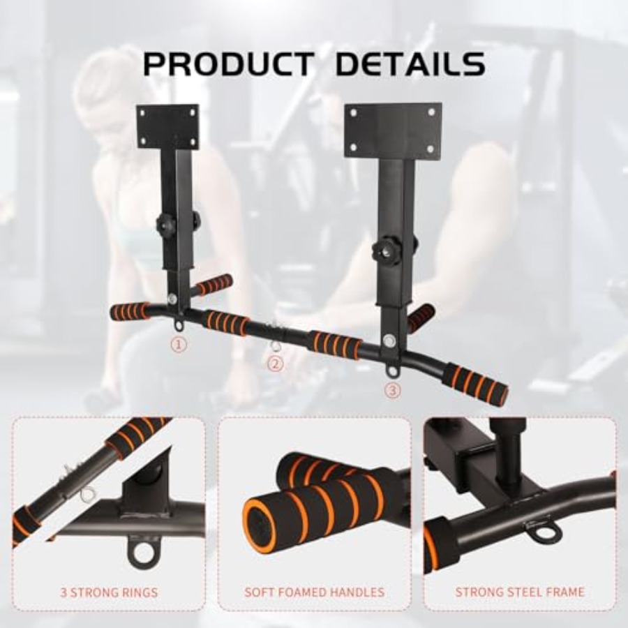 Wall Mounted Pull Up Bar Adjus - Home Bar And Gym recensie en prijs