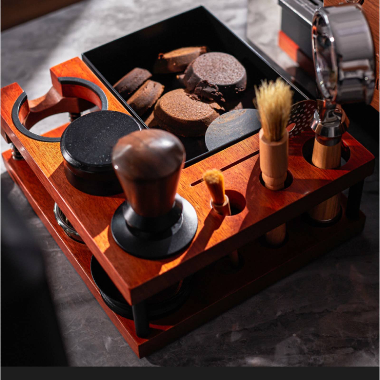 Wood Tamping Station Multi-Fun - Home Barista recensie en prijs