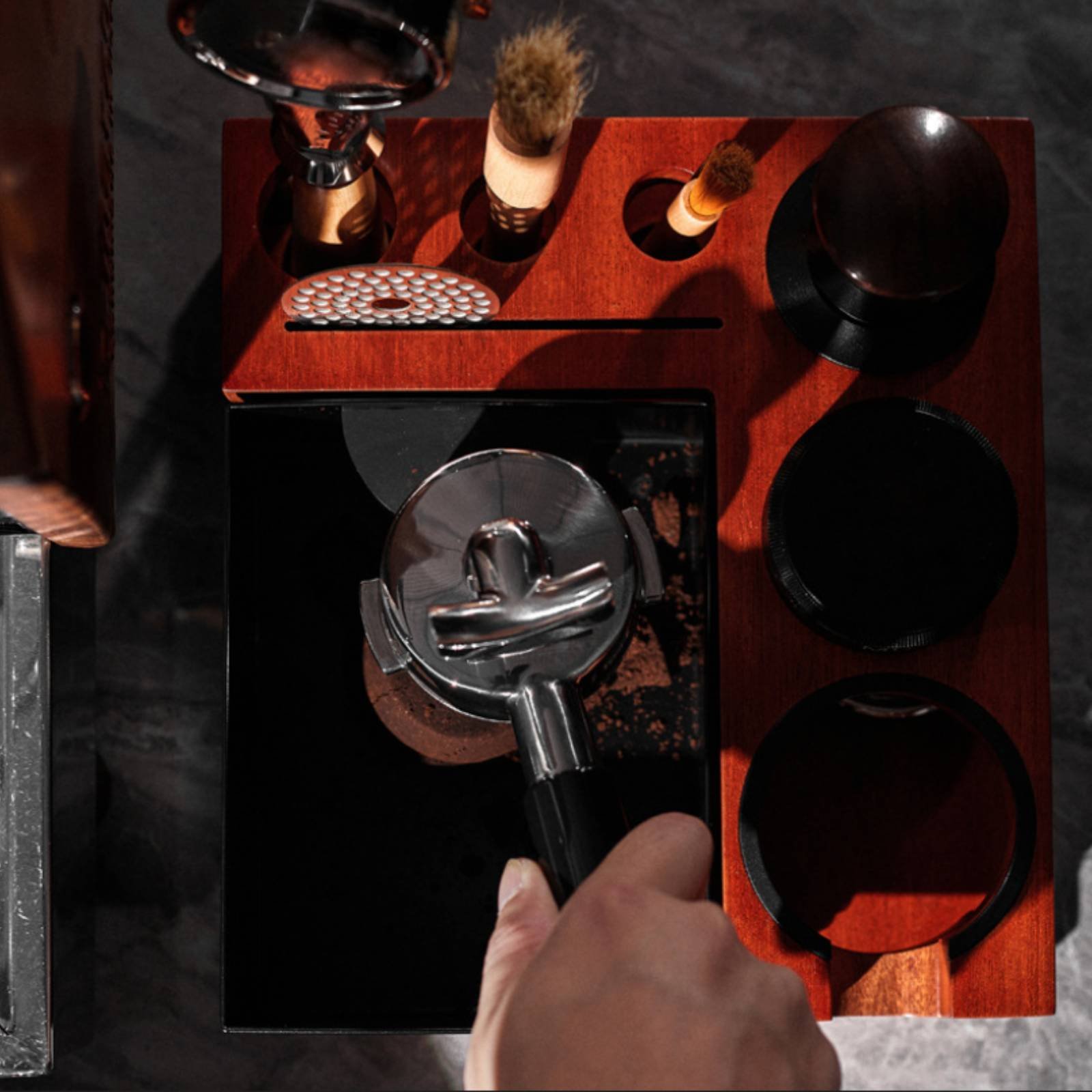 Wood Tamping Station Multi-Fun - Home Barista recensie en prijs