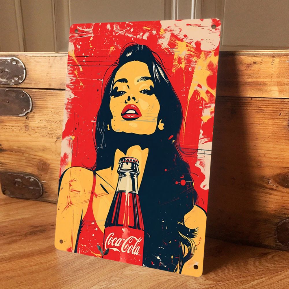1PC 2D flat vintage Coca Cola  - Home Bar And Coffee recensie en prijs