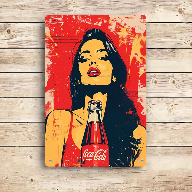 1PC 2D flat vintage Coca Cola  - Home Bar And Coffee recensie en prijs