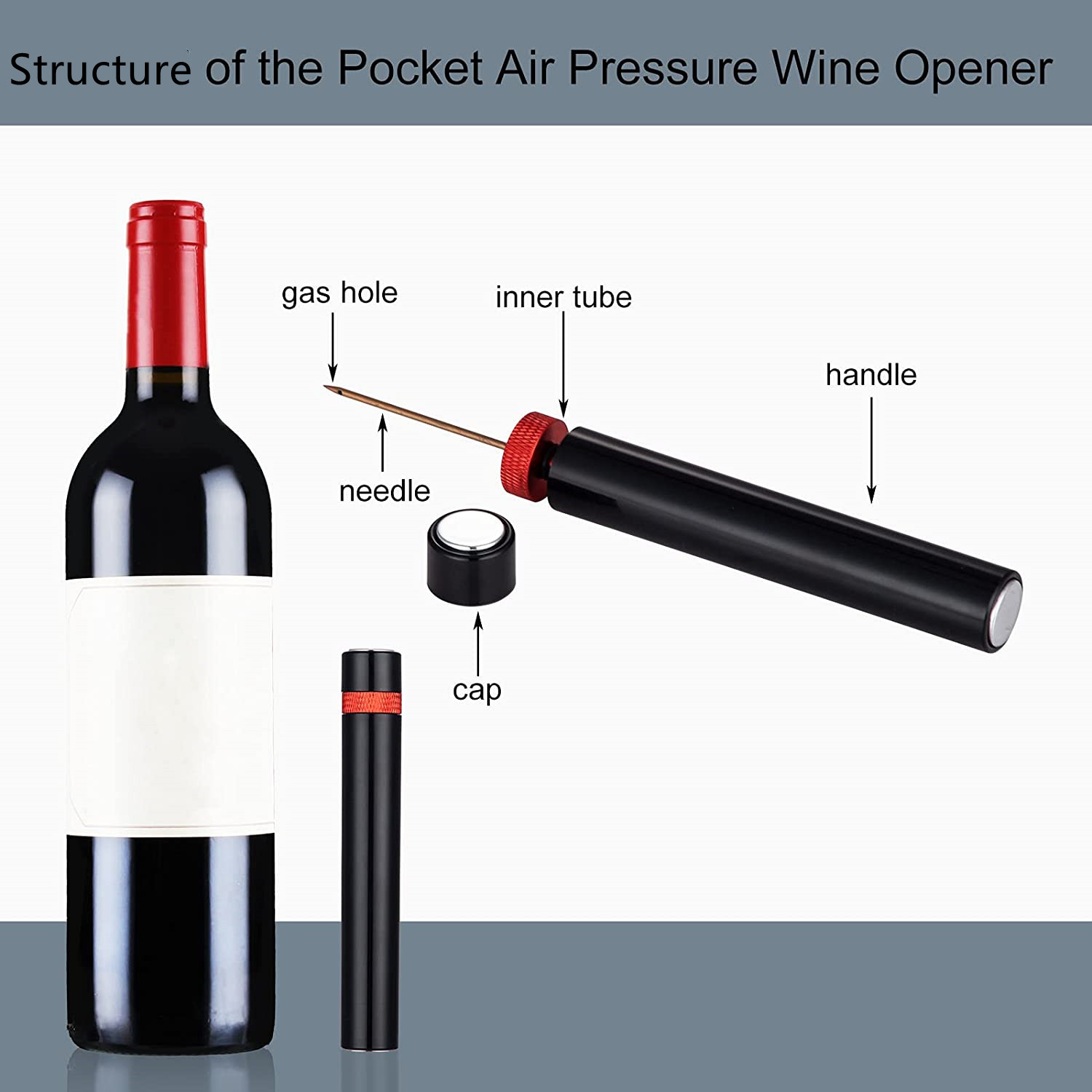 Portable Wine Bottle Opener, A - Wine Preservation Pump recensie en prijs