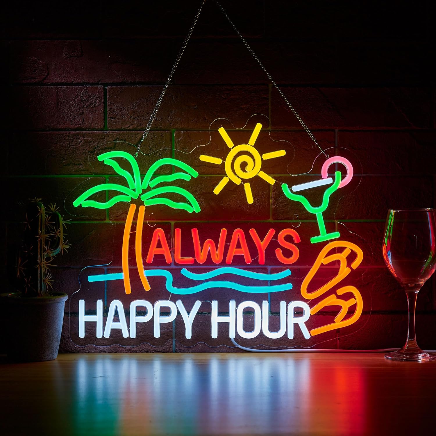 Always Happy Hour Beer Bar Neo - Home Bar Signs recensie en prijs