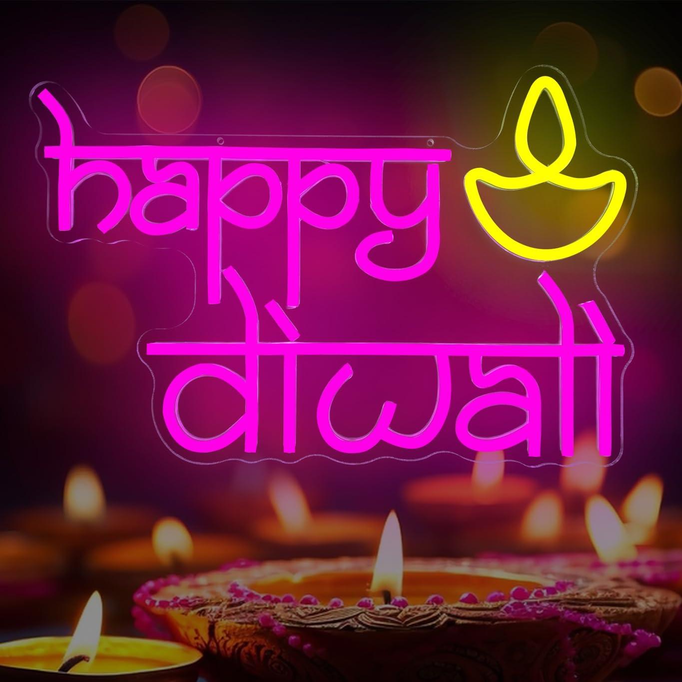 Happy Diwali Neon Sign USB Pow - Home Bar Signs recensie en prijs