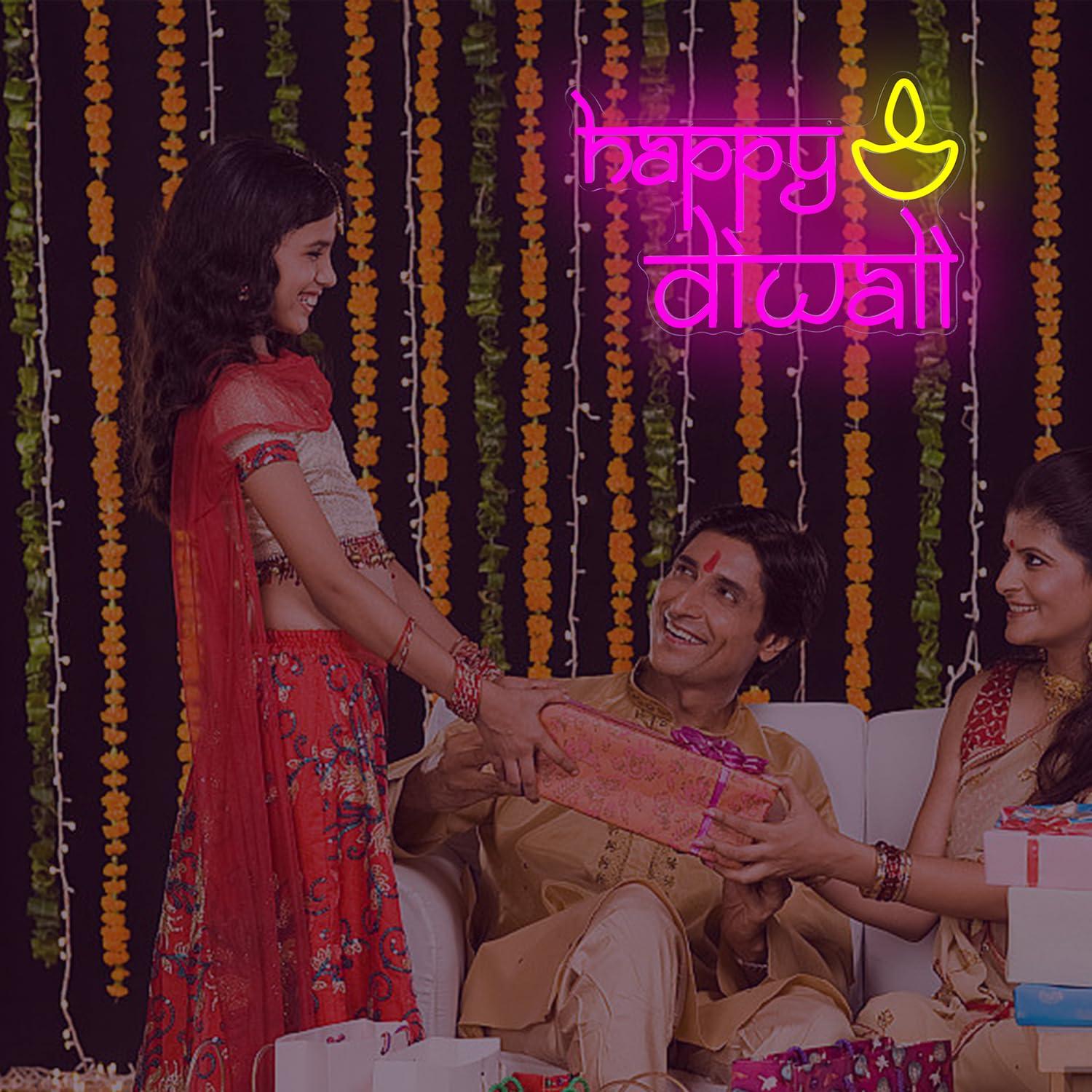 Happy Diwali Neon Sign USB Pow - Home Bar Signs recensie en prijs