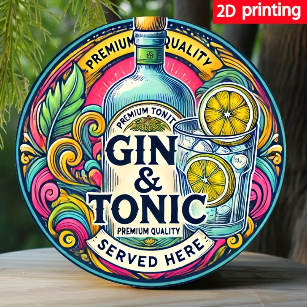 2D Printed Gin & Tonic Wall Mu - Home Bar Accessories recensie en prijs