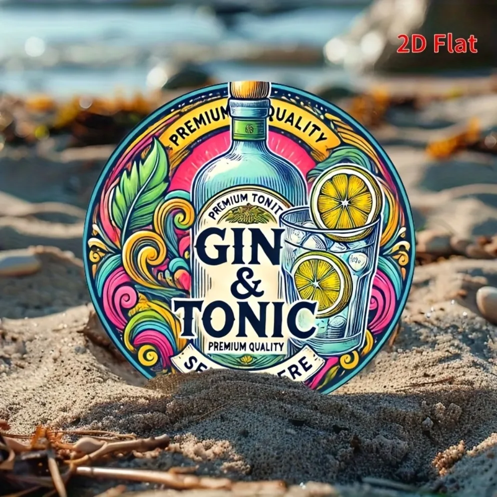 2D Printed Gin & Tonic Wall Mu - Home Bar Accessories recensie en prijs