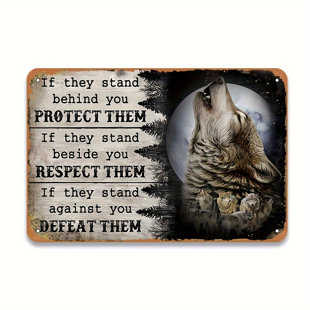 Wolf-Inspired Metal Tin Sign - - Home Bar Stand recensie en prijs