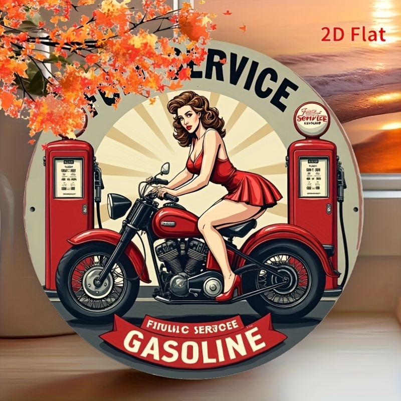 Round Metal Tin Sign Wall Deco - Home Bar Accessories recensie en prijs