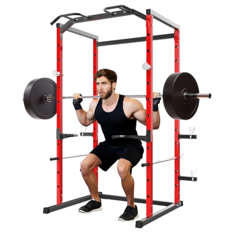 Heavy-Duty Power Cage with Pul - Home Bar And Gym recensie en prijs