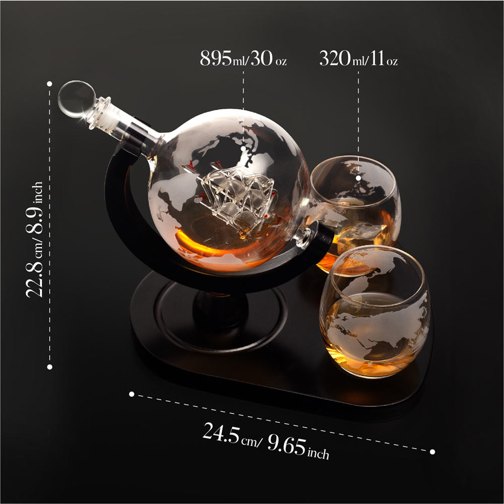 Creative Globe Decanter Set wi - Decanter Globe Set recensie en prijs