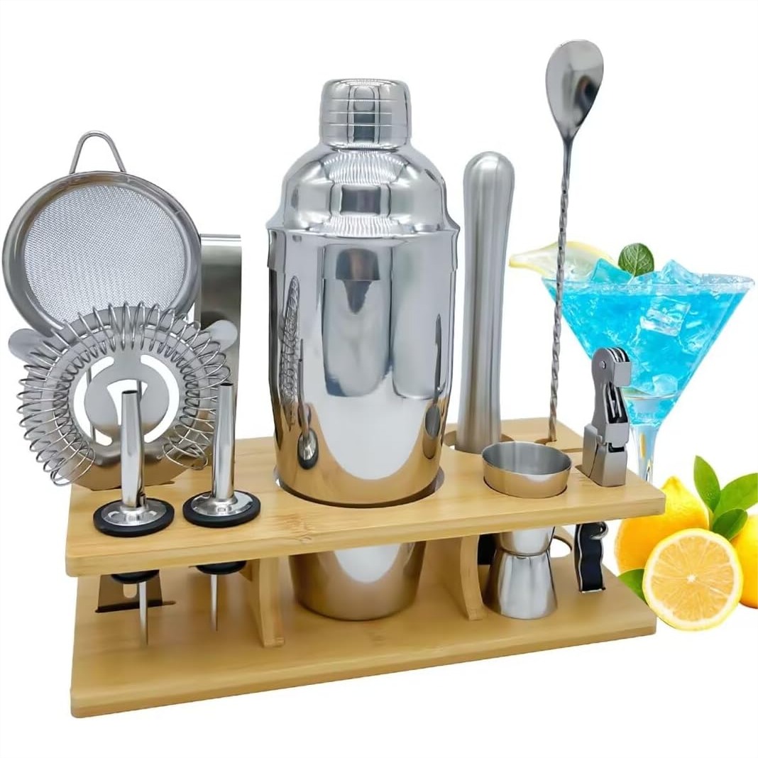 11-Piece Bartender Kit With Co - Home Bar Stand recensie en prijs