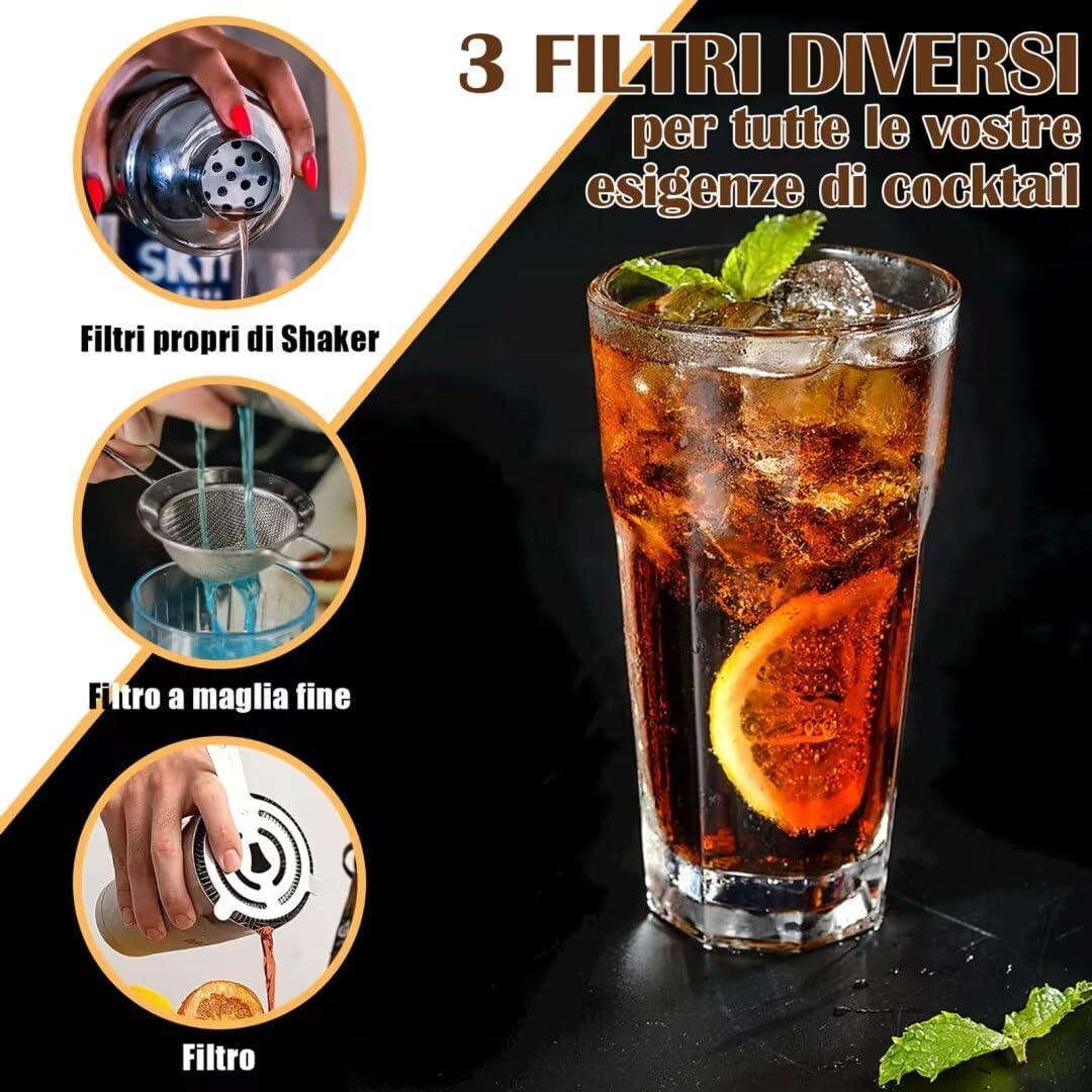 11-Piece Bartender Kit With Co - Home Bar Stand recensie en prijs