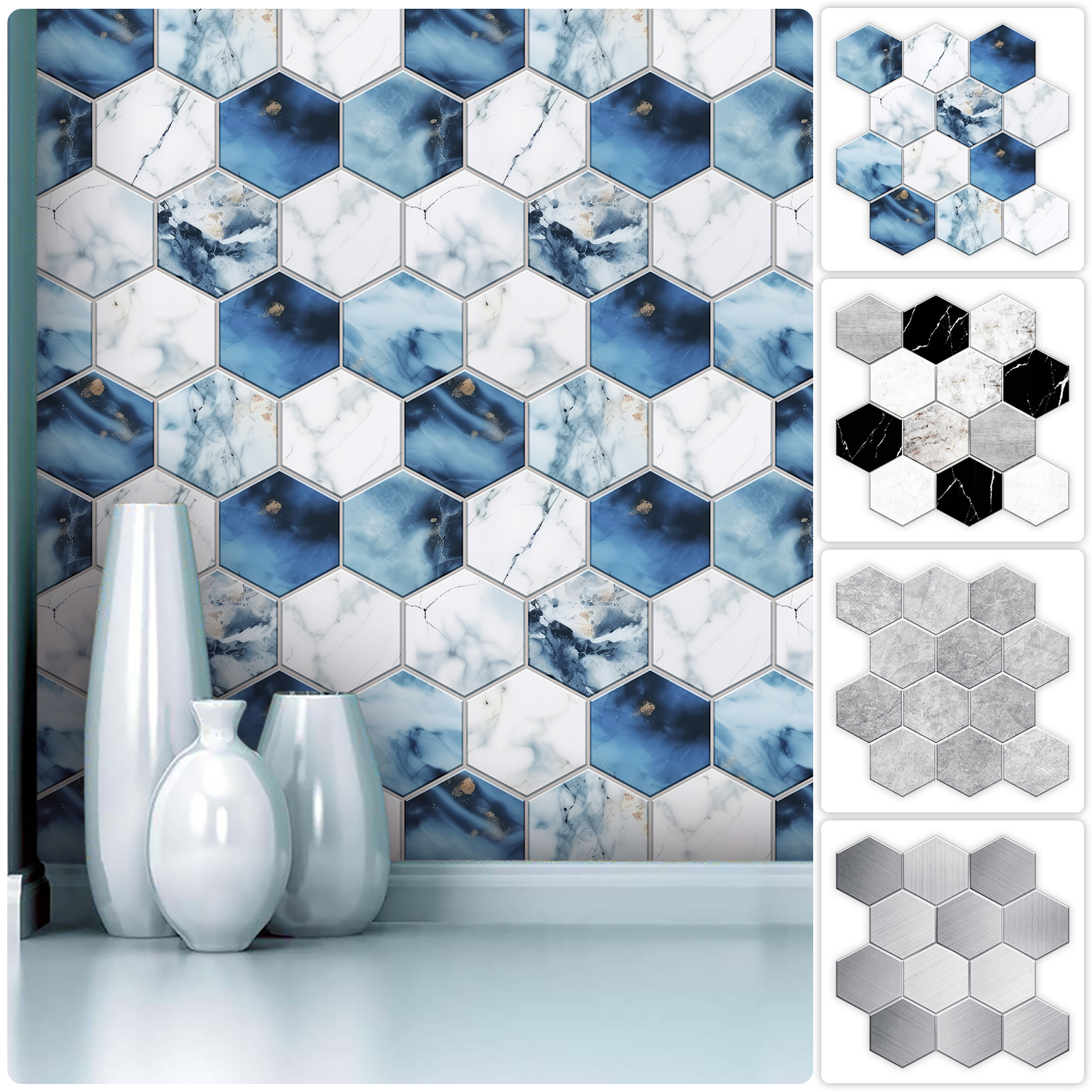 5 Styles Flat Hexagon Marble E - Home Bar Sink recensie en prijs