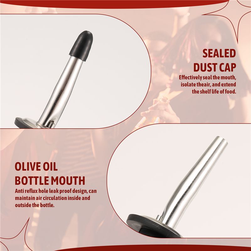 AB46-6Pcs Stainless Steel Pour - Speed Pourer Cap recensie en prijs
