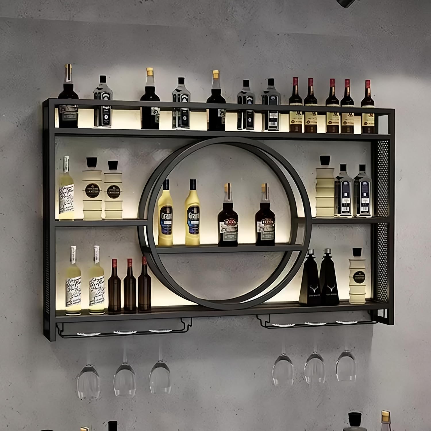 39 Inch Metal Wall Mounted Win - Home Bar Stand recensie en prijs