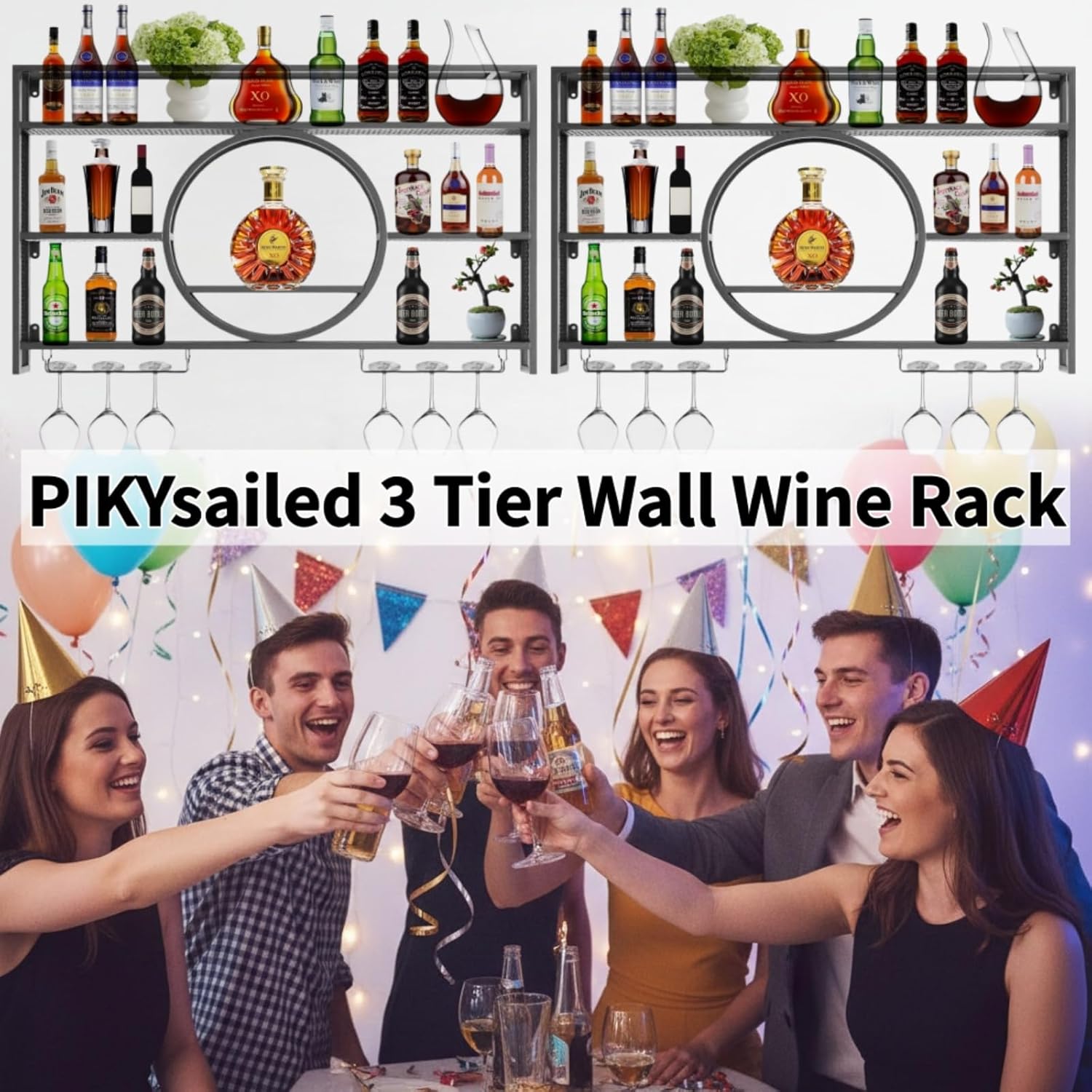 39 Inch Metal Wall Mounted Win - Home Bar Stand recensie en prijs