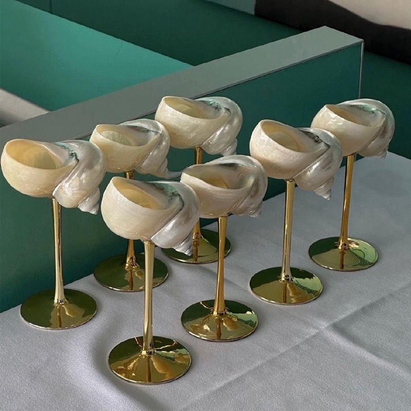 Natural Conch Wine Glass Bar a - Home Bar Setup recensie en prijs