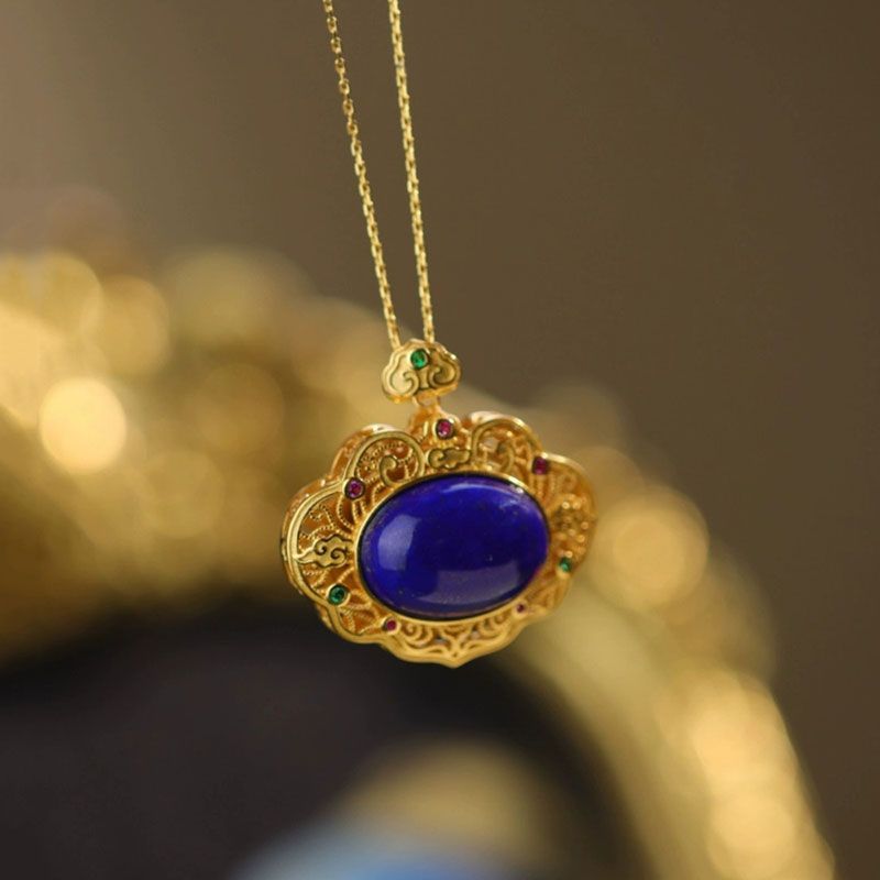 Classical lapis lazuli necklac - Bar Cart Gold recensie en prijs