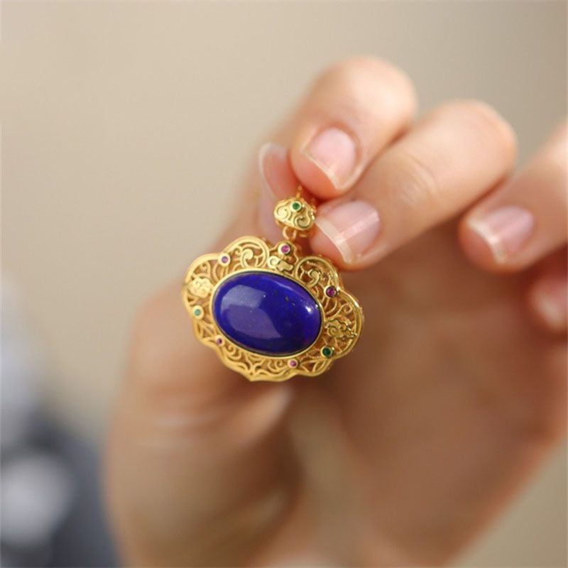 Classical lapis lazuli necklac - Bar Cart Gold recensie en prijs