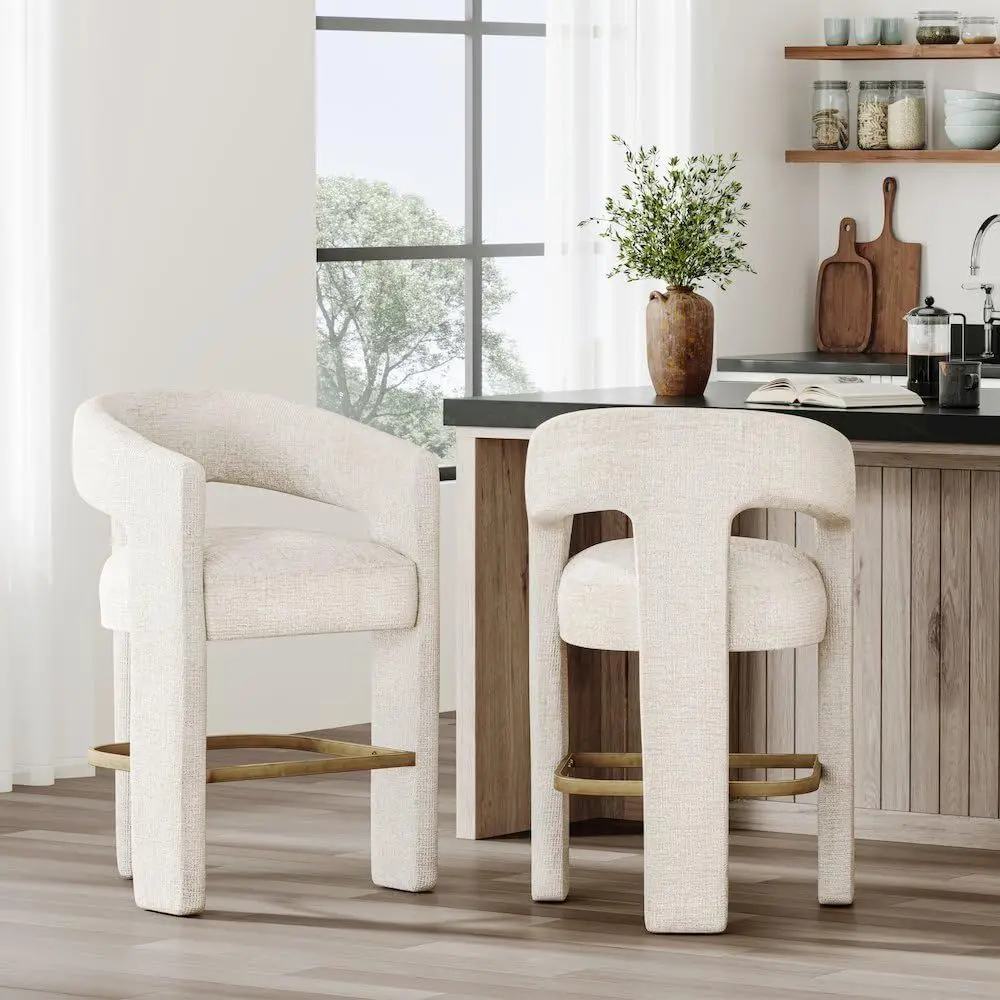 Gwen Natural Upholstered Count - Home Bar Seating recensie en prijs